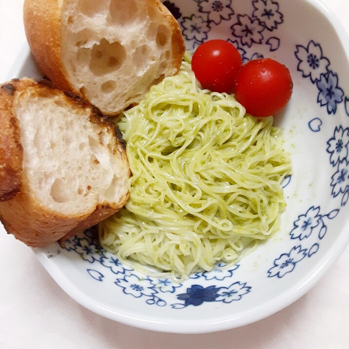 ジェノベーゼ素麺■バジルソースレシピ■